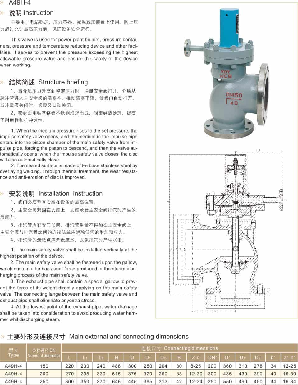 A49H-4 Main Safety Valve